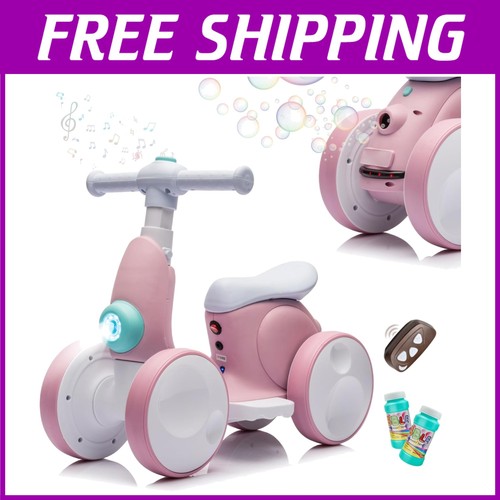 Pink electric baby balance - pink,